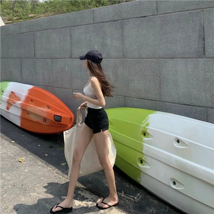 Women's Denim Shorts Casual High-Waisted Shorts Retro-Washed Button-Fly Sexy Hot Pants Tight-fitting Summer Shorts Women's Denim Shorts Casual High-Waisted Shorts Retro-Washed Button-Fly Sexy Hot Pants Tight-fitting Summer Shorts