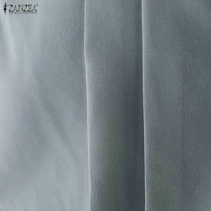 ZANZEA Minimalist Women's Shorts Summer Elegant High Waist Pleated Solid Color Short Pants Woman Casual Commuting A-Line Skorts