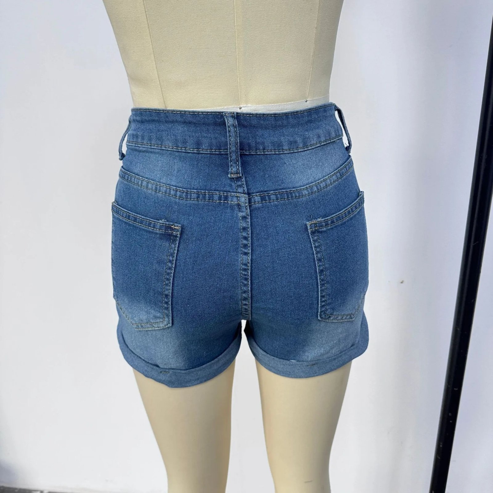 2026 Summer New Ripped Casual High Waist Women's Jeans Shorts