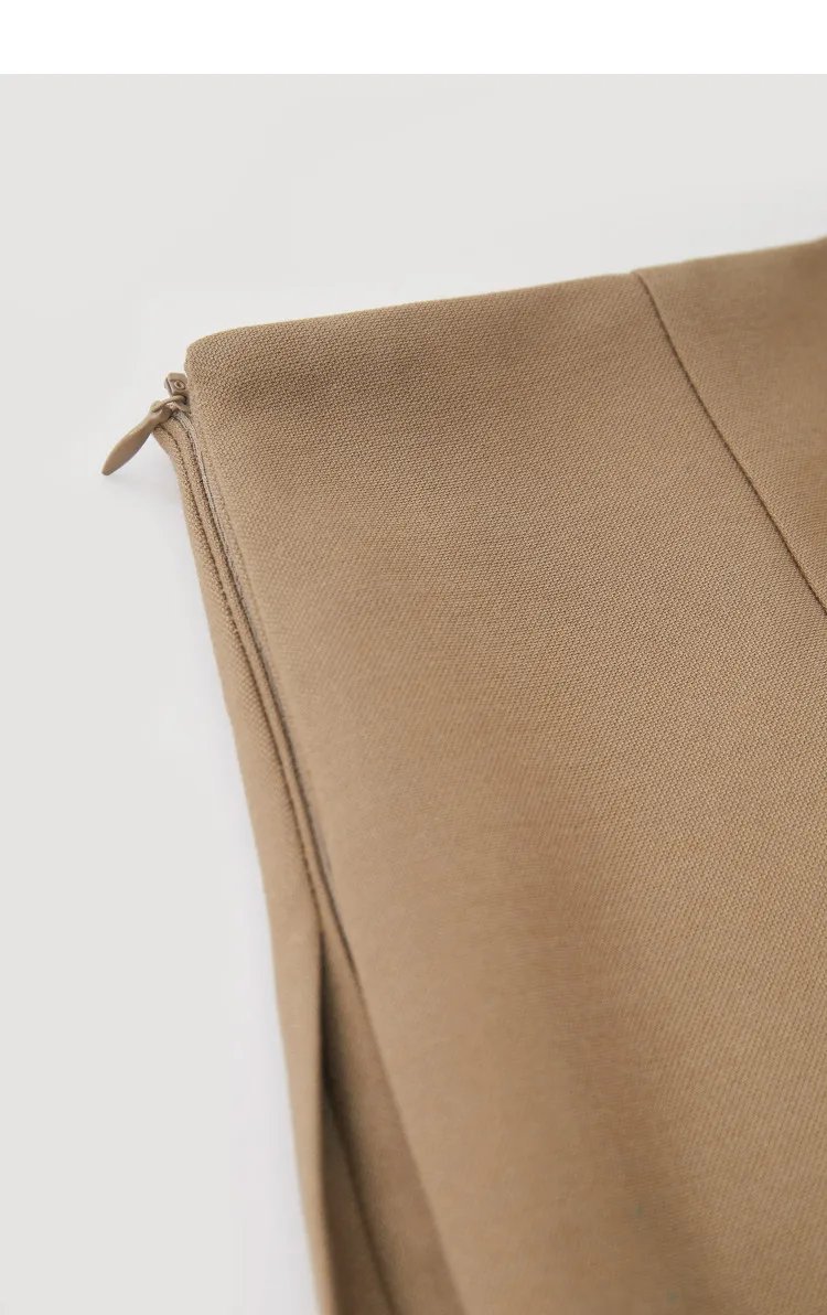 Amii Shorts Skirts Women's High Waist Versatile 2026 Spring New A-Line Skirt Shorts Office Loose Solid Women's Clothing 12343035