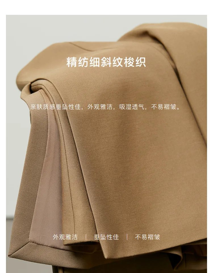 Amii Shorts Skirts Women's High Waist Versatile 2026 Spring New A-Line Skirt Shorts Office Loose Solid Women's Clothing 12343035