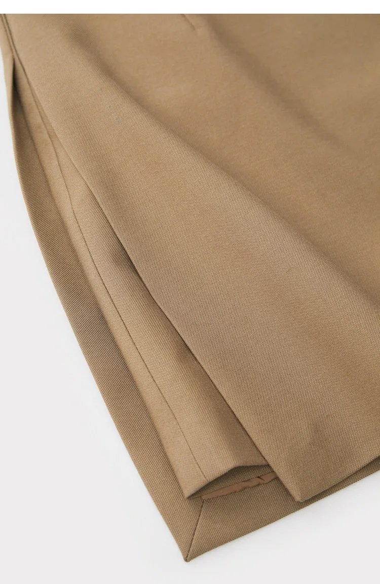 Amii Shorts Skirts Women's High Waist Versatile 2026 Spring New A-Line Skirt Shorts Office Loose Solid Women's Clothing 12343035