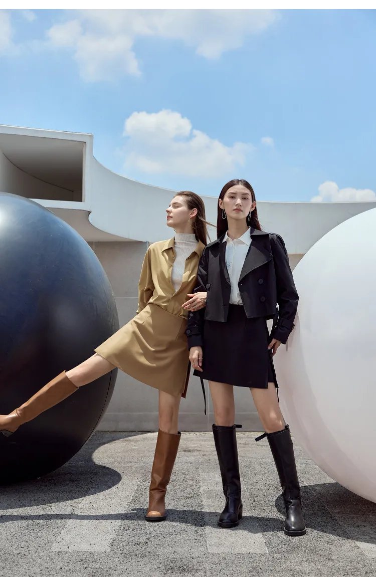 Amii Shorts Skirts Women's High Waist Versatile 2026 Spring New A-Line Skirt Shorts Office Loose Solid Women's Clothing 12343035