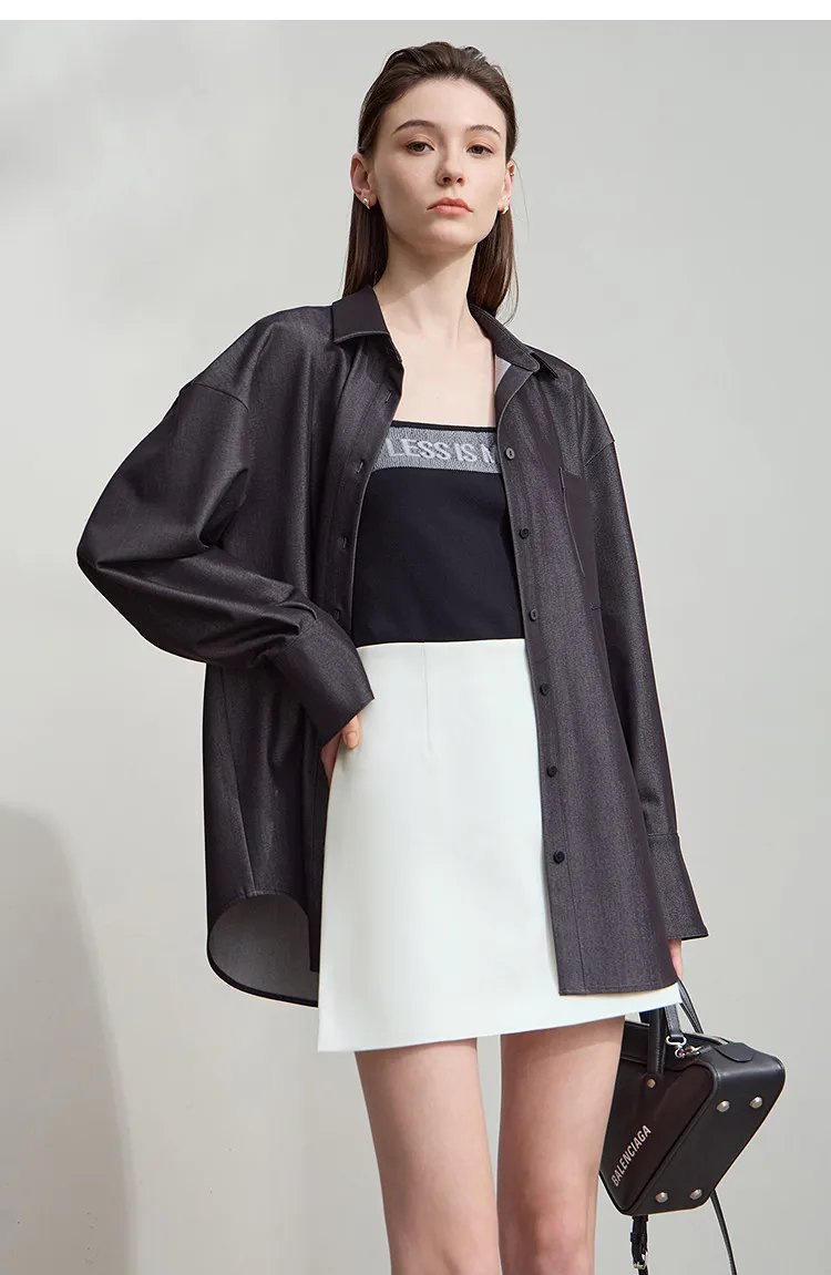 Amii Shorts Skirts Women's High Waist Versatile 2026 Spring New A-Line Skirt Shorts Office Loose Solid Women's Clothing 12343035