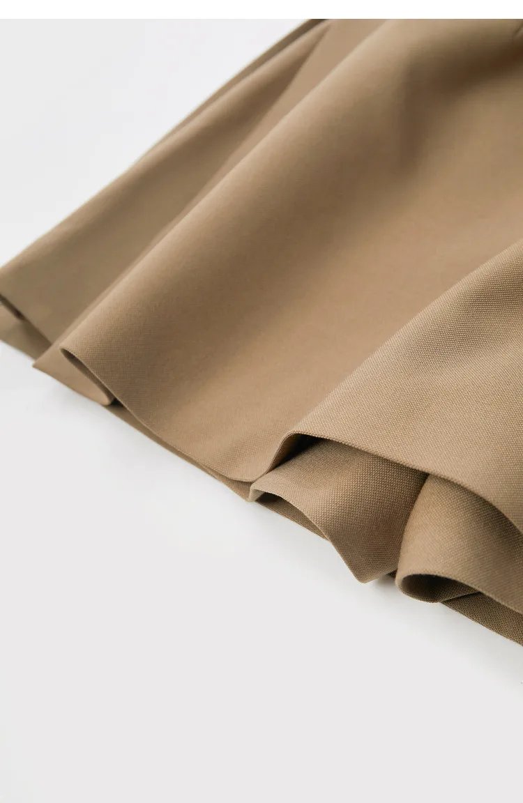 Amii Shorts Skirts Women's High Waist Versatile 2026 Spring New A-Line Skirt Shorts Office Loose Solid Women's Clothing 12343035