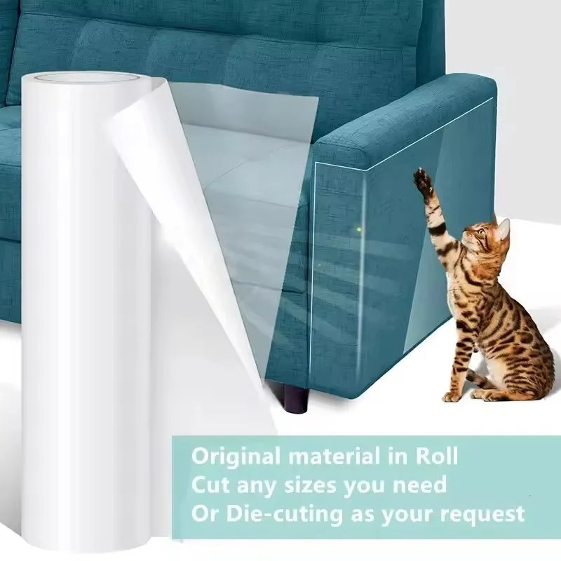 Cat Scratch Deterrent Tape Furniture Protectors From Cats Transparent Self-Adhesive Pet Training Tape for Sofa Furniture Sticker Cat Scratch Deterrent Tape Furniture Protectors From Cats Transparent Self-Adhesive Pet Training Tape for Sofa Furniture Sticker