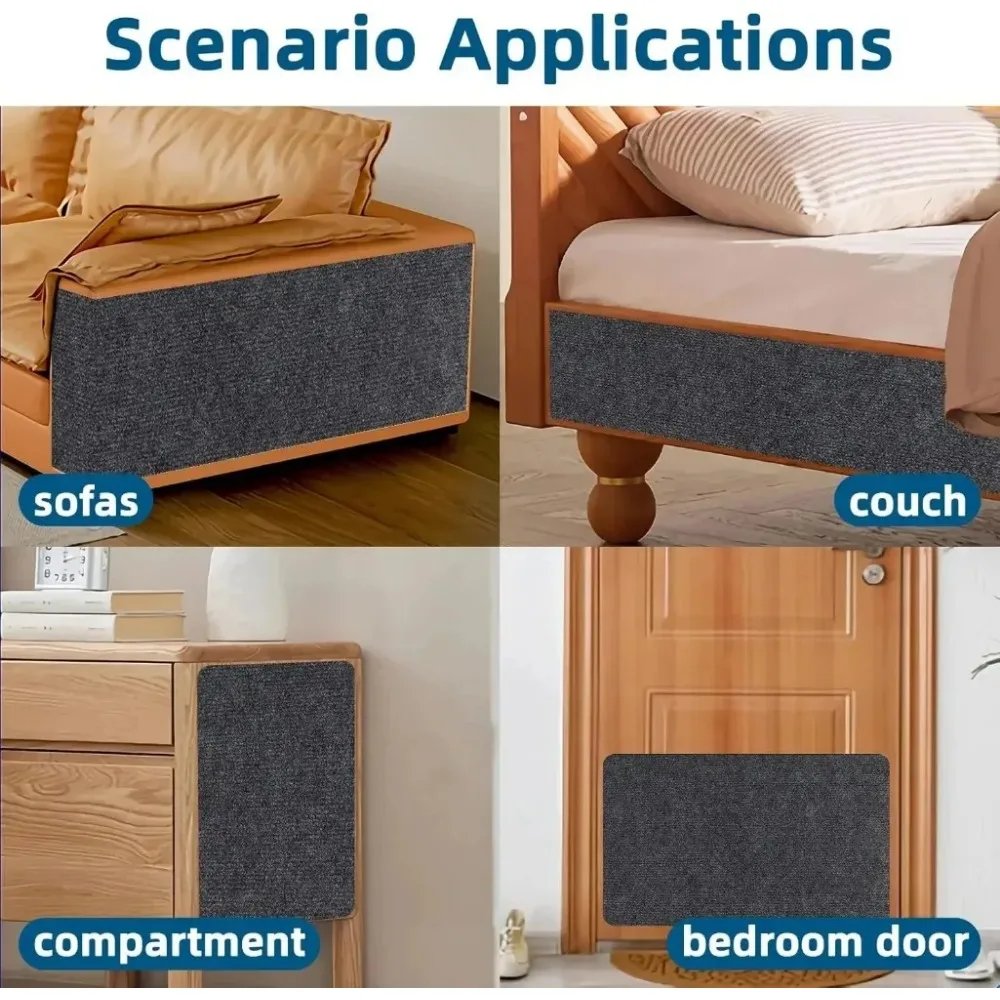 Trimmable Cat Scratcher Sofa Protector Cats Scratcher Pad Board Protection Self-adhesive Carpet DIY Cat Scratch Mat
