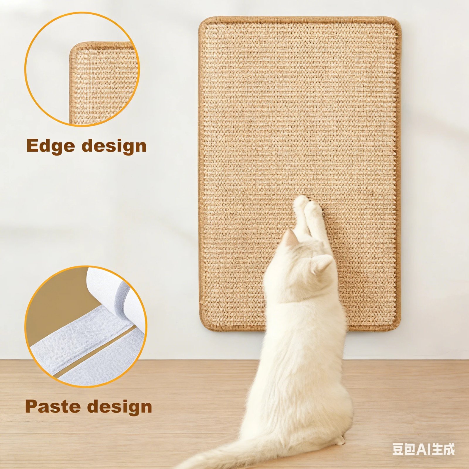 Durable Multi-Layer Hemp Rope Cat Scratcher, Sofa Corner Protector Invisible Adhesive, Ideal Easter Gift for Cats Durable Multi-Layer Hemp Rope Cat Scratcher, Sofa Corner Protector Invisible Adhesive, Ideal Easter Gift for Cats