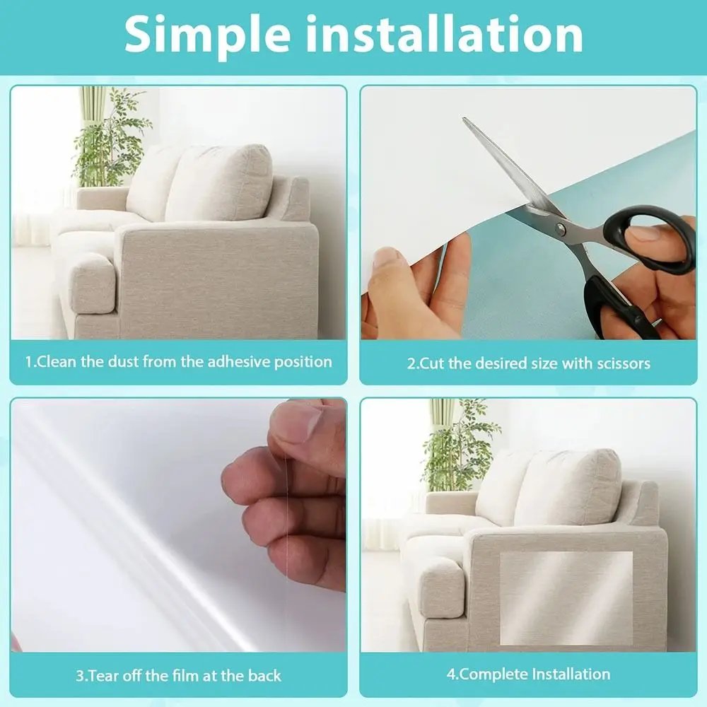 1Roll Anti Cat Scratch Furniture Protector Peelable Self-Adhesive Cat Training Protectors Tape Couch Guard Pads Stickers 1Roll Anti Cat Scratch Furniture Protector Peelable Self-Adhesive Cat Training Protectors Tape Couch Guard Pads Stickers
