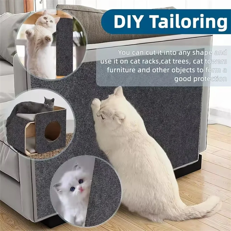 7 Colors Cat Scratcher Sofa Protector Cats Scratcher Pad Board Protection Trimmable Self-adhesive Carpet DIY Cat Scratch Mat 7 Colors Cat Scratcher Sofa Protector Cats Scratcher Pad Board Protection Trimmable Self-adhesive Carpet DIY Cat Scratch Mat