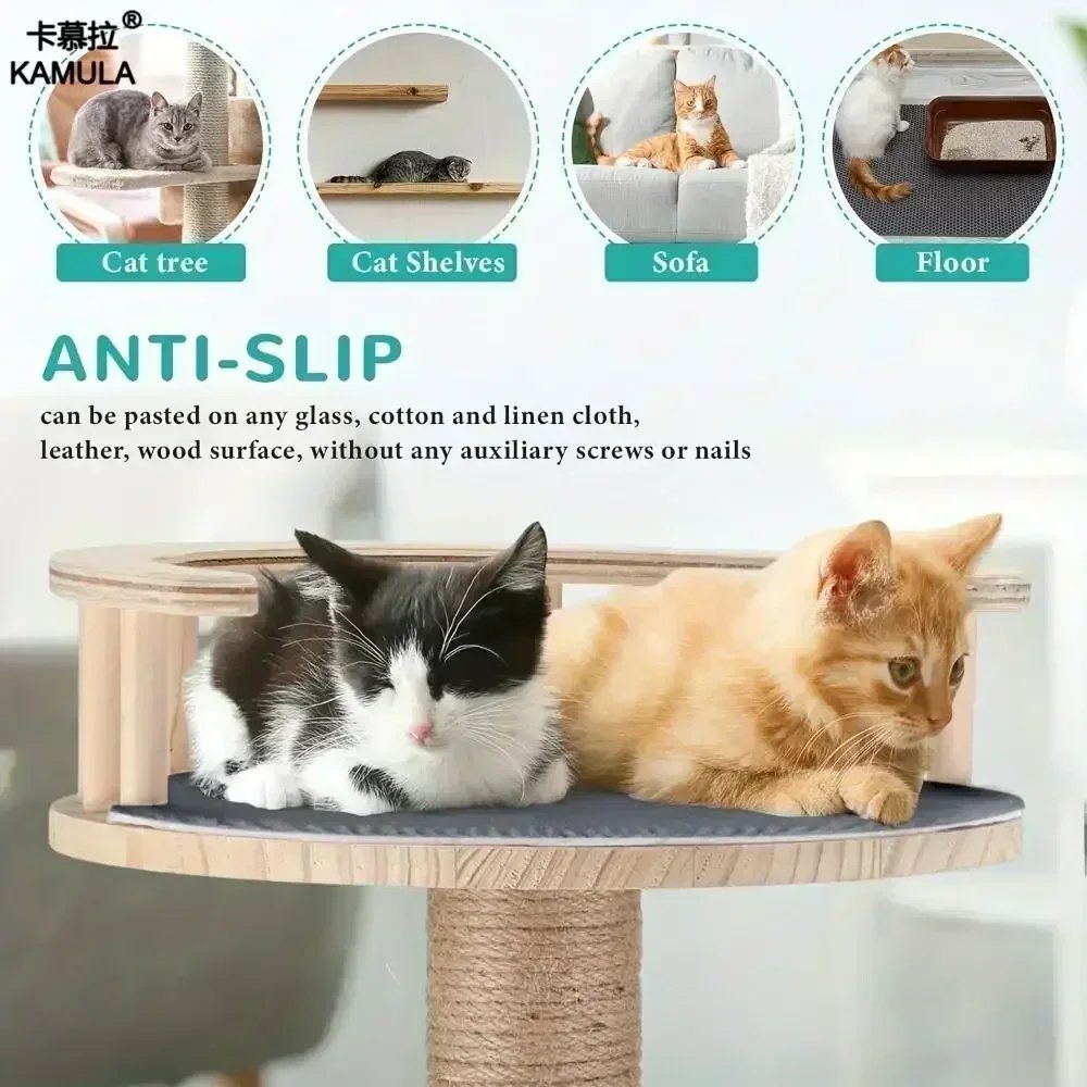 Trimmable Cat Scratching Mat Self-Adhesive Carpet Mat Pad Cat Pet Scratcher Furniture Couch Corner Indoor Sofa Wall Protector