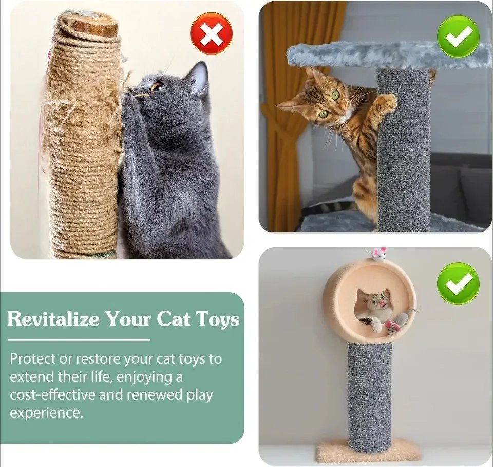 Trimmable Self-Adhesive Carpet Cats Scratch Board Wall Anti Cat Scratch Sofa Diy Cats Scratch Board Sofa Protection Paws Sharpen