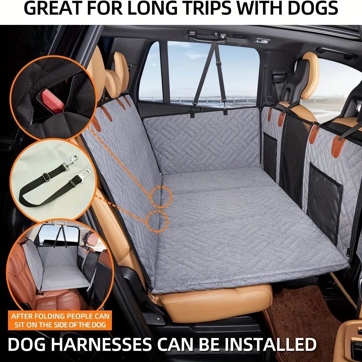 Dog Seat Cover Car Seat Cover For Pets,Waterproof Pet Seat Cover Hammock Scratch Proof Nonslip Durable Soft Pet Back Seat Covers Dog Seat Cover Car Seat Cover For Pets,Waterproof Pet Seat Cover Hammock Scratch Proof Nonslip Durable Soft Pet Back Seat Covers