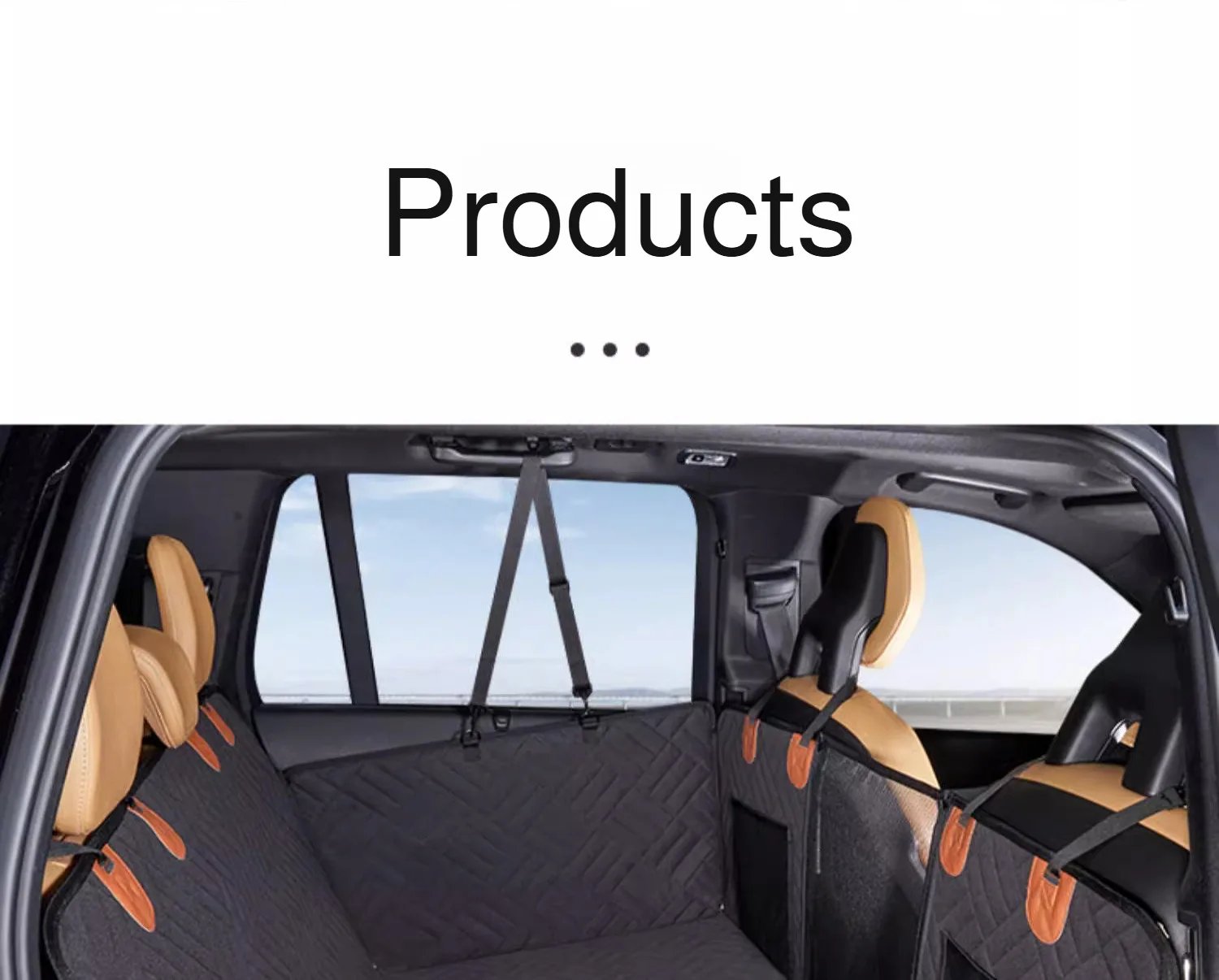 Winter Removable Car Seat Cover Back Seat Extension Dog Pad Waterproof Scratch Proof Nonslip Hammock Rear Seat Cushion for Pet