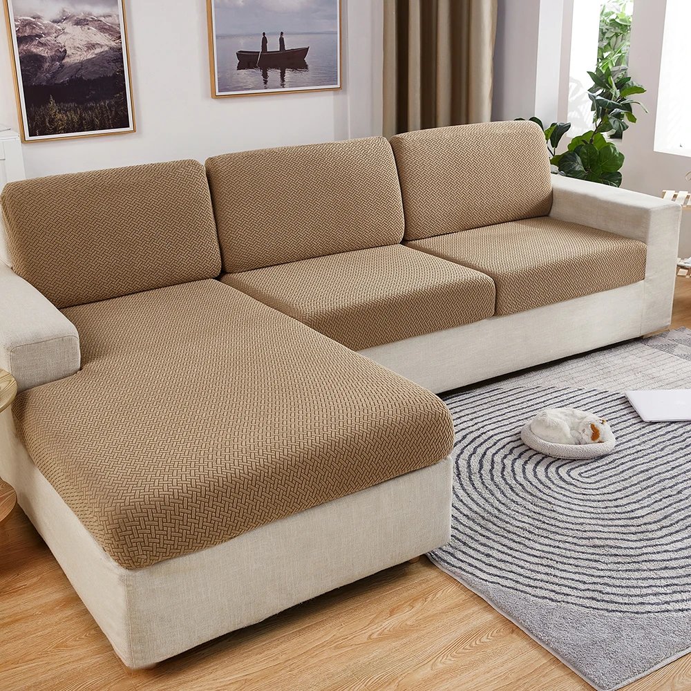Thick Jacquard Sofa Seat Cushion Cover Funiture Protector Couch Covers for Sofas Anti-dust Removable Seat Slipcover Kids Pets Thick Jacquard Sofa Seat Cushion Cover Funiture Protector Couch Covers for Sofas Anti-dust Removable Seat Slipcover Kids Pets