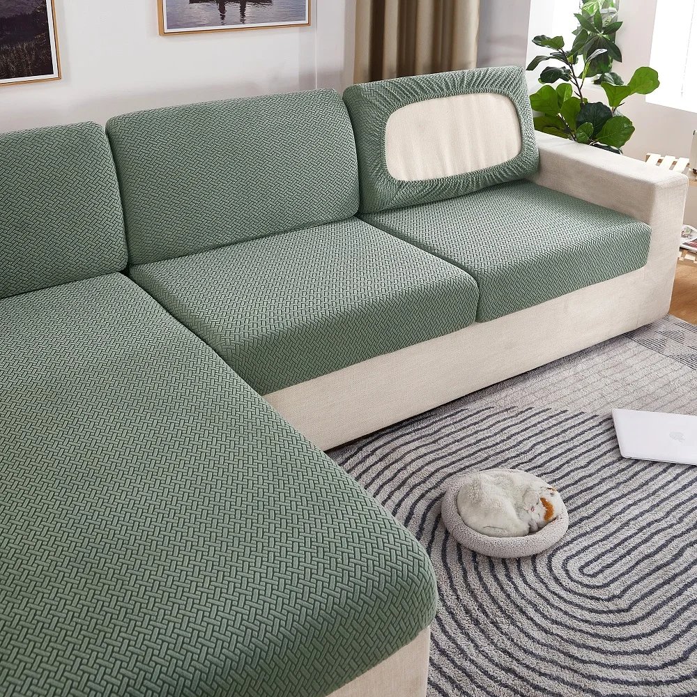Thick Jacquard Sofa Seat Cushion Cover Funiture Protector Couch Covers for Sofas Anti-dust Removable Seat Slipcover Kids Pets Thick Jacquard Sofa Seat Cushion Cover Funiture Protector Couch Covers for Sofas Anti-dust Removable Seat Slipcover Kids Pets