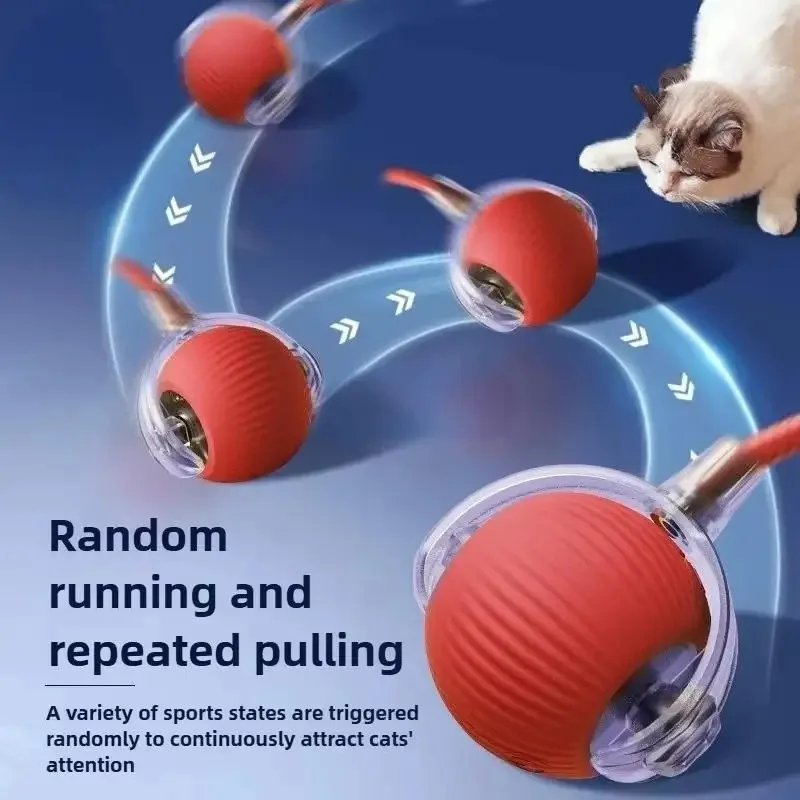 New Cat Interactive Ball Toy,Automatic Rolling Cat Ball Rechargeable,Smart Kitten Interactive Toy,Intelligent Balls Toy for Cat New Cat Interactive Ball Toy,Automatic Rolling Cat Ball Rechargeable,Smart Kitten Interactive Toy,Intelligent Balls Toy for Cat