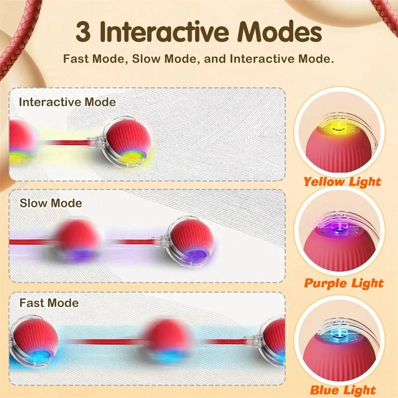 New Cat Interactive Ball Toy,Automatic Rolling Cat Ball Rechargeable,Smart Kitten Interactive Toy,Intelligent Balls Toy for Cat New Cat Interactive Ball Toy,Automatic Rolling Cat Ball Rechargeable,Smart Kitten Interactive Toy,Intelligent Balls Toy for Cat