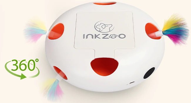 INKZOO Cat Toys, Interactive Cat Toys for Indoor Cats, Smart Interactive Kitten Toy, Automatic 7 Holes Mice Whack-A-Mole INKZOO Cat Toys, Interactive Cat Toys for Indoor Cats, Smart Interactive Kitten Toy, Automatic 7 Holes Mice Whack-A-Mole