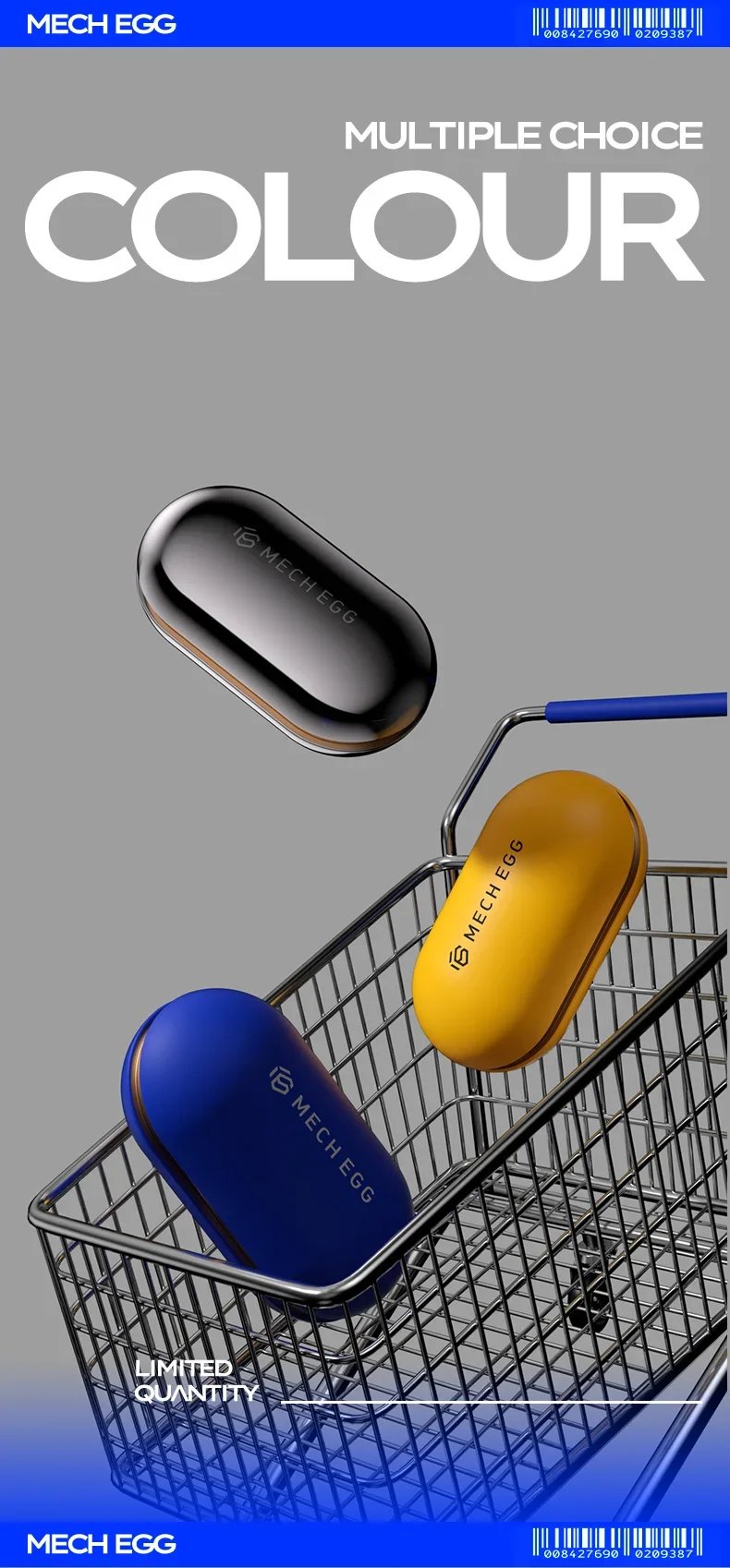 Mech Egg EDC Fidget Slider Metal Fidget Toys ADHD Tool Anti-anxiety Office Desk Toys Adult Stress Relief Toys Birthday Gifts