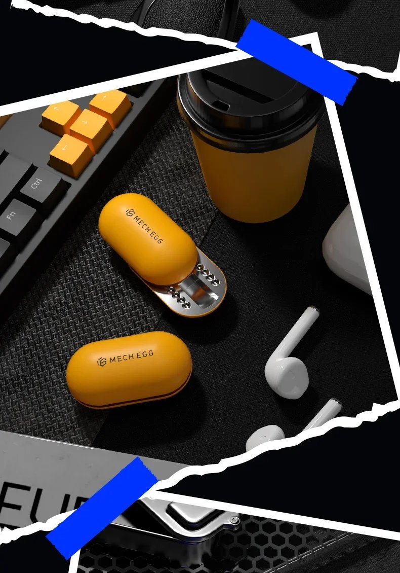 Mech Egg EDC Fidget Slider Metal Fidget Toys ADHD Tool Anti-anxiety Office Desk Toys Adult Stress Relief Toys Birthday Gifts