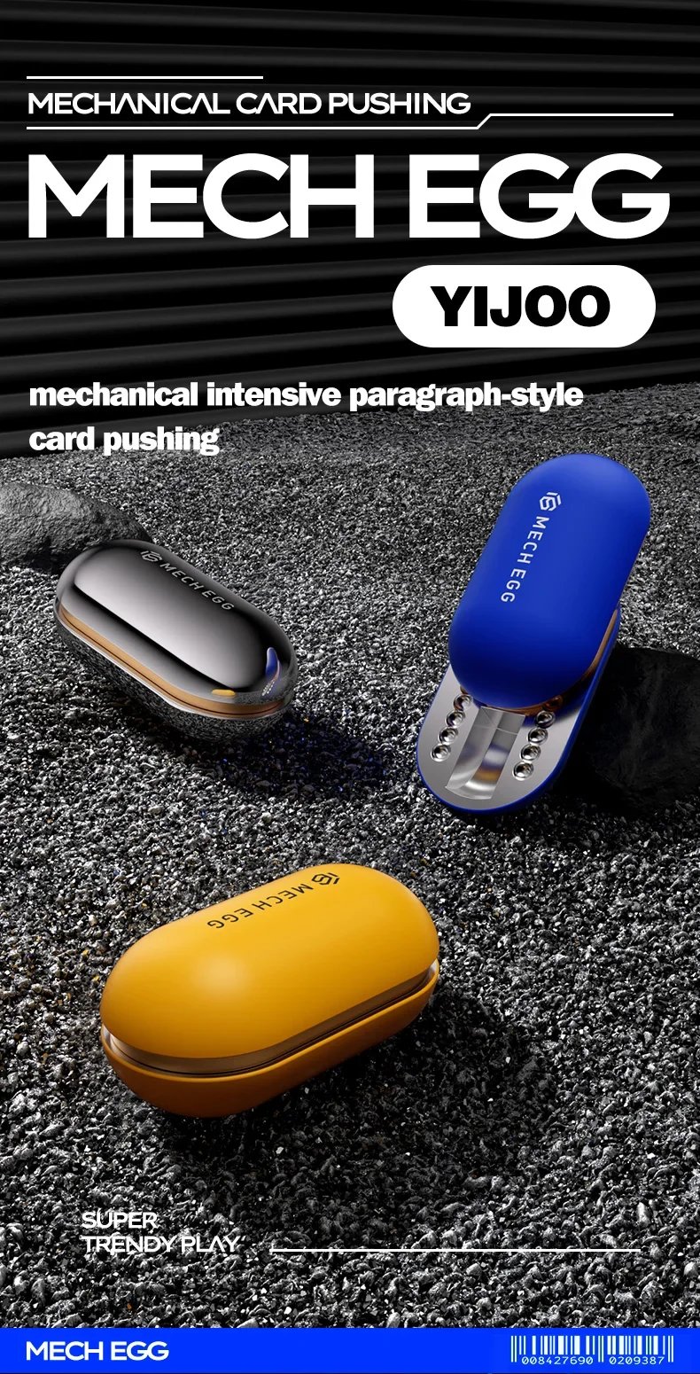 Mech Egg EDC Fidget Slider Metal Fidget Toys ADHD Tool Anti-anxiety Office Desk Toys Adult Stress Relief Toys Birthday Gifts