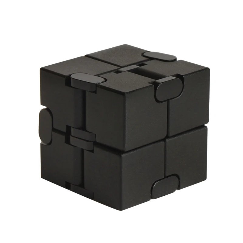 Metal Infinity Cube Fidget Aluminum Alloy Heavy 155g Stress and Anxiety Relief Toys Ultra Durable Gifts for Adults and Teens