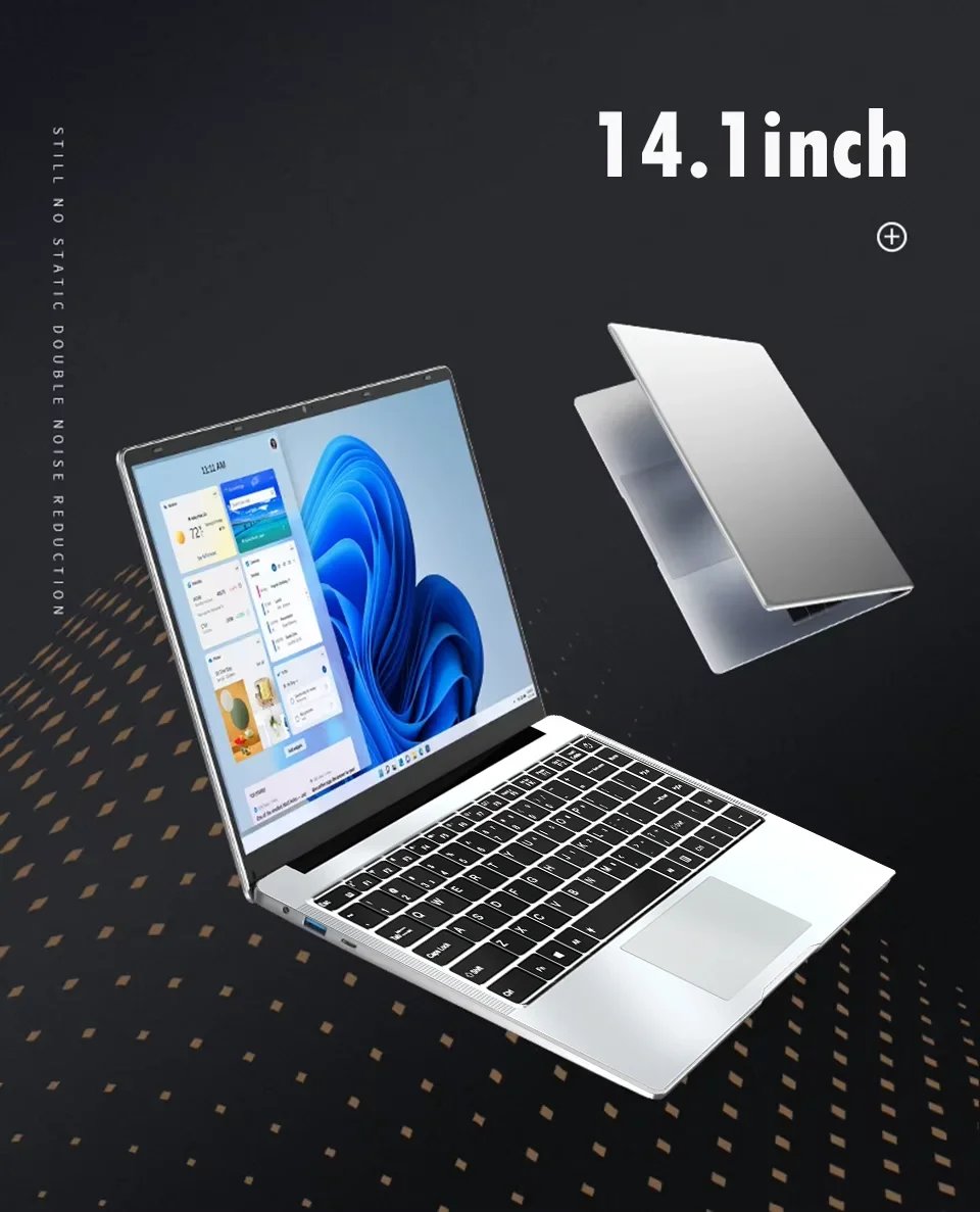 2026 Office Laptop Windows 11 Pro intel i7 8650U Intel Atom A3950 14.1 inch Notebook Computer 12GB RAM 1TB 2TB SSD PC Gaming