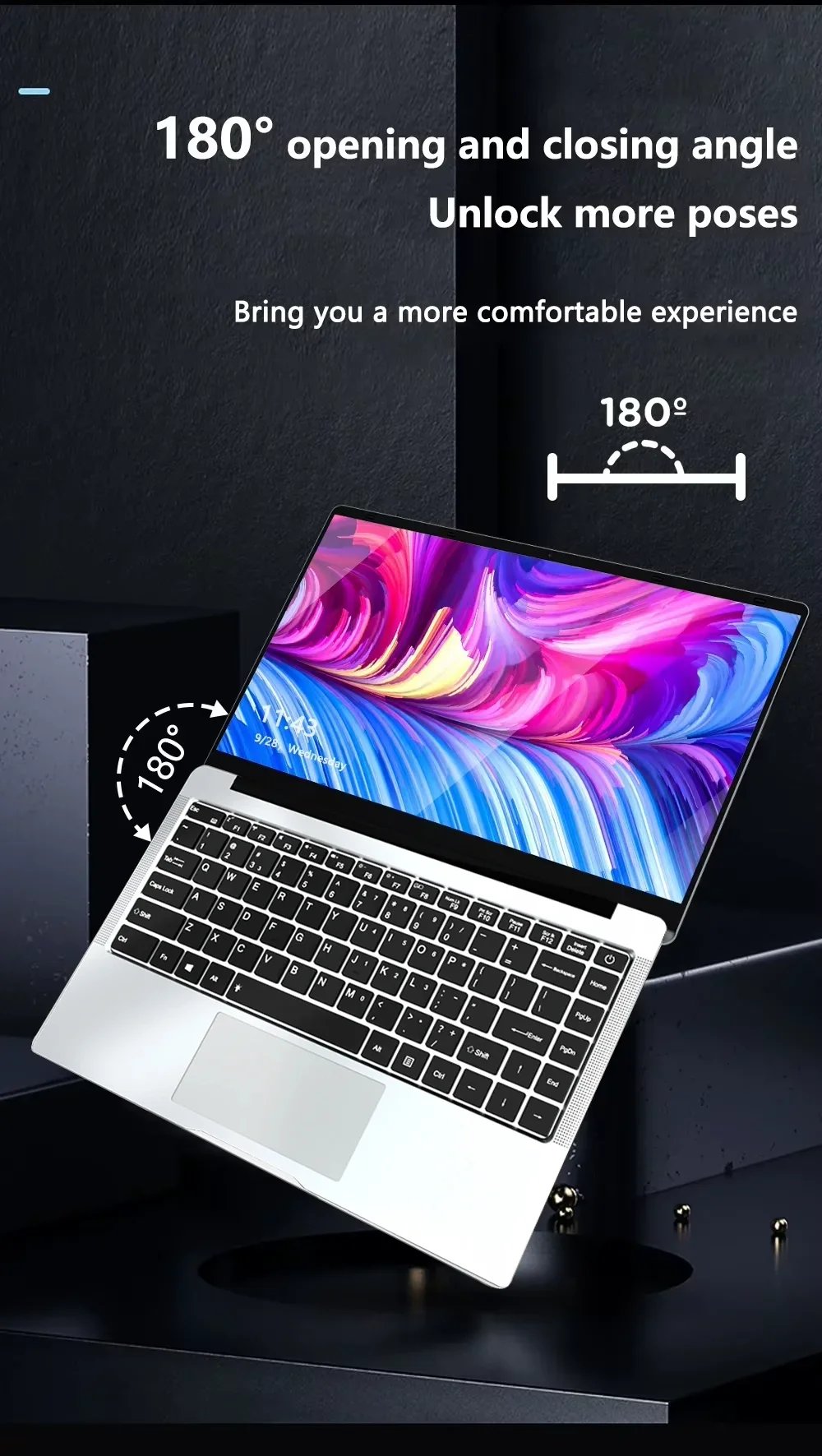 2026 Office Laptop Windows 11 Pro intel i7 8650U Intel Atom A3950 14.1 inch Notebook Computer 12GB RAM 1TB 2TB SSD PC Gaming