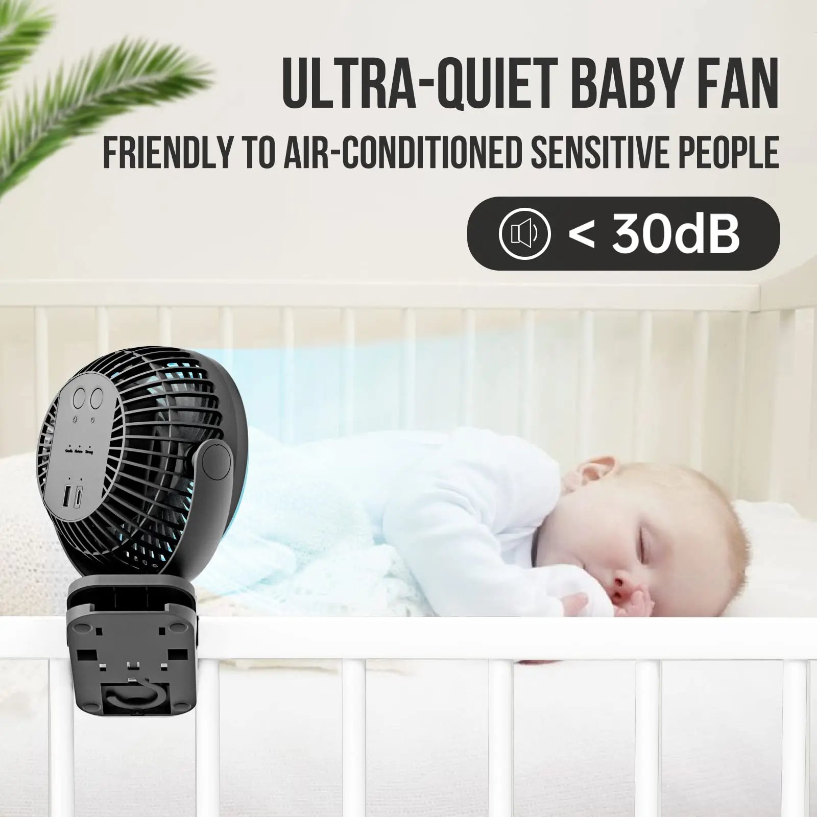 Outdoor camping family gathering mobile cold fan 8000mAh Portable Camping Fan with LED Lantern&Hanging Hook-35H Rechargeable