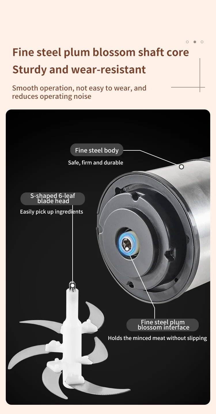 5L Electric Meat Grinders Food Crusher 304S Stainless Steel Multifunctional Vegetable Slicer Baby Processor Kitchen Chopper