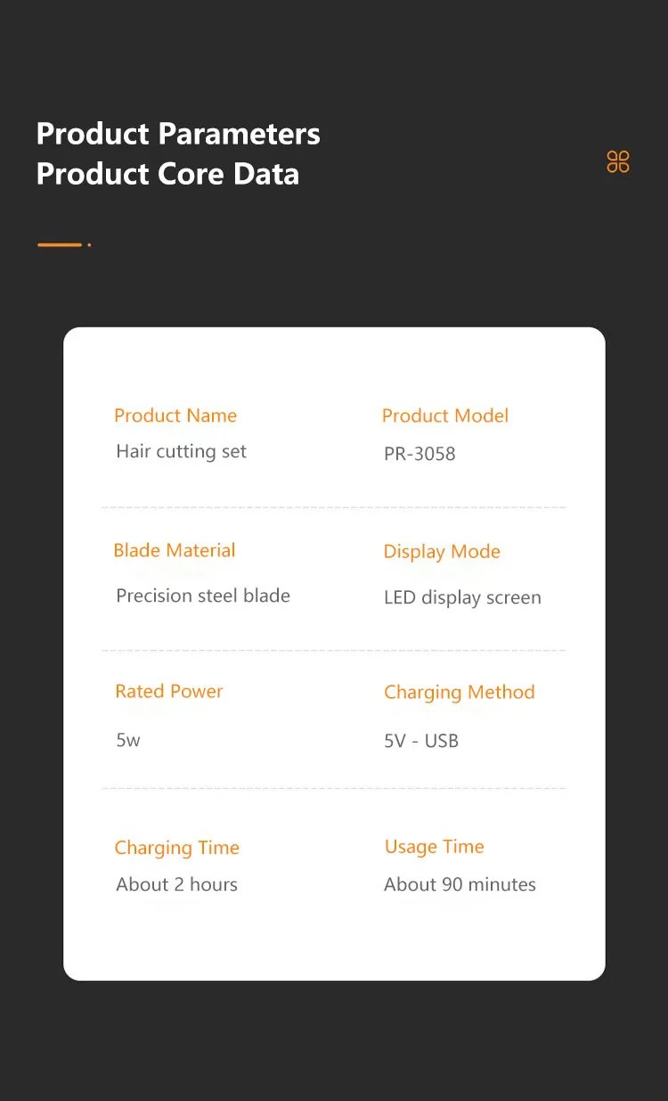 Mijia 5 in 1 Hair Trimmer Machine LCD Display Clippers Barber Professional Hair Cutting Machines Men's Electric Shaver