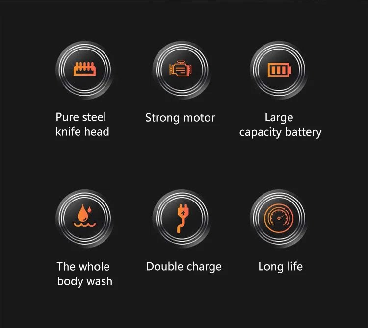 Mijia 5 in 1 Hair Trimmer Machine LCD Display Clippers Barber Professional Hair Cutting Machines Men's Electric Shaver