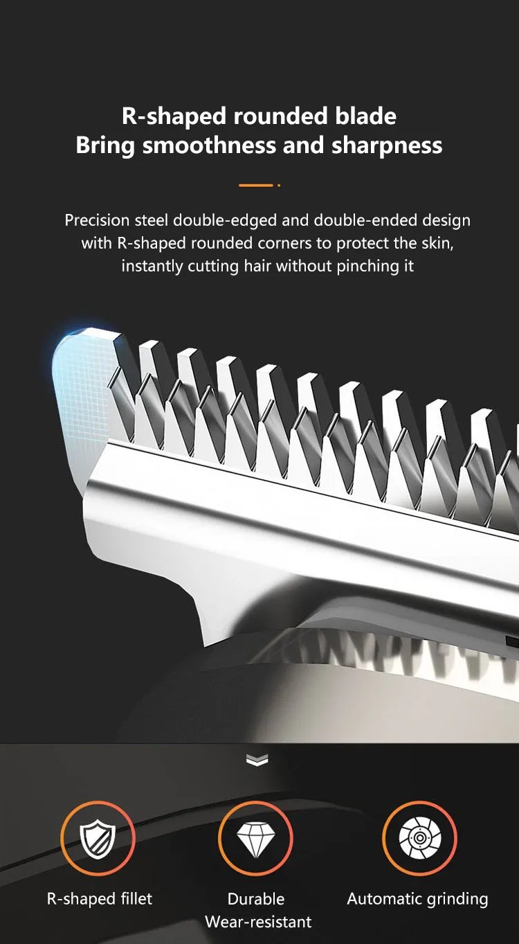 Mijia 5 in 1 Hair Trimmer Machine LCD Display Clippers Barber Professional Hair Cutting Machines Men's Electric Shaver