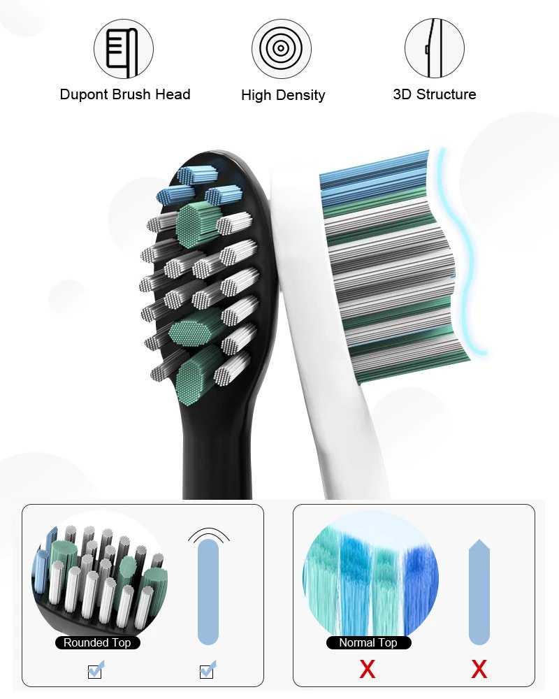 Electric Sonic Toothbrush 8 Brush Heads Smart Ultrasonic Dental Teeth Whitening Rechargeable Adult Tooth Brush Sarmocare S100