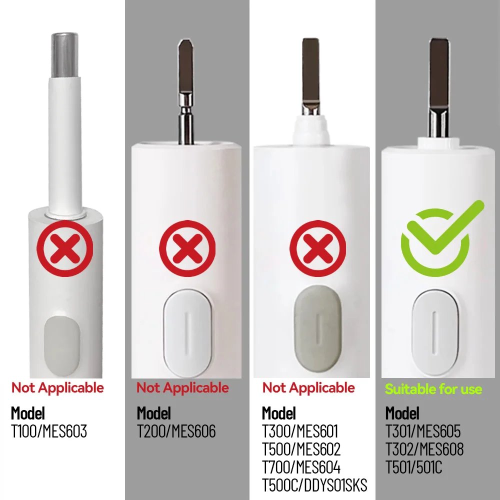 Replacement Brush Heads For Mijia T301 T302 T501 /501CSonic Electric Toothbrush Head DuPont Soft Bristle Nozzles Replacement Brush Heads For Mijia T301 T302 T501 /501CSonic Electric Toothbrush Head DuPont Soft Bristle Nozzles