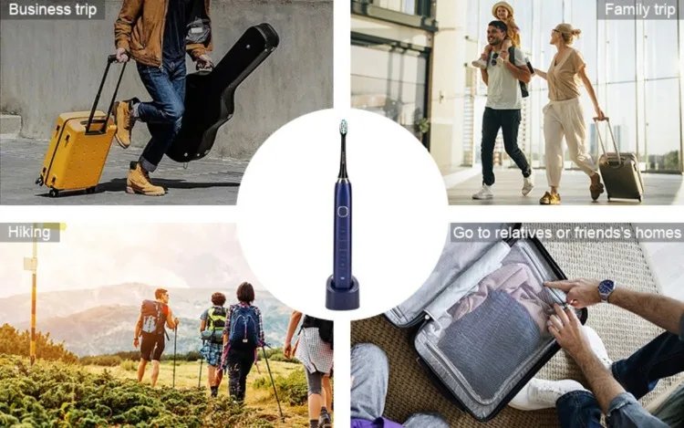Sonic Electric Toothbrush Adults 8 Brush Heads 5 Modes USB Rechargeable IPX7 Waterproof Whitening Power Toothbrushes for Adults Sonic Electric Toothbrush Adults 8 Brush Heads 5 Modes USB Rechargeable IPX7 Waterproof Whitening Power Toothbrushes for Adults