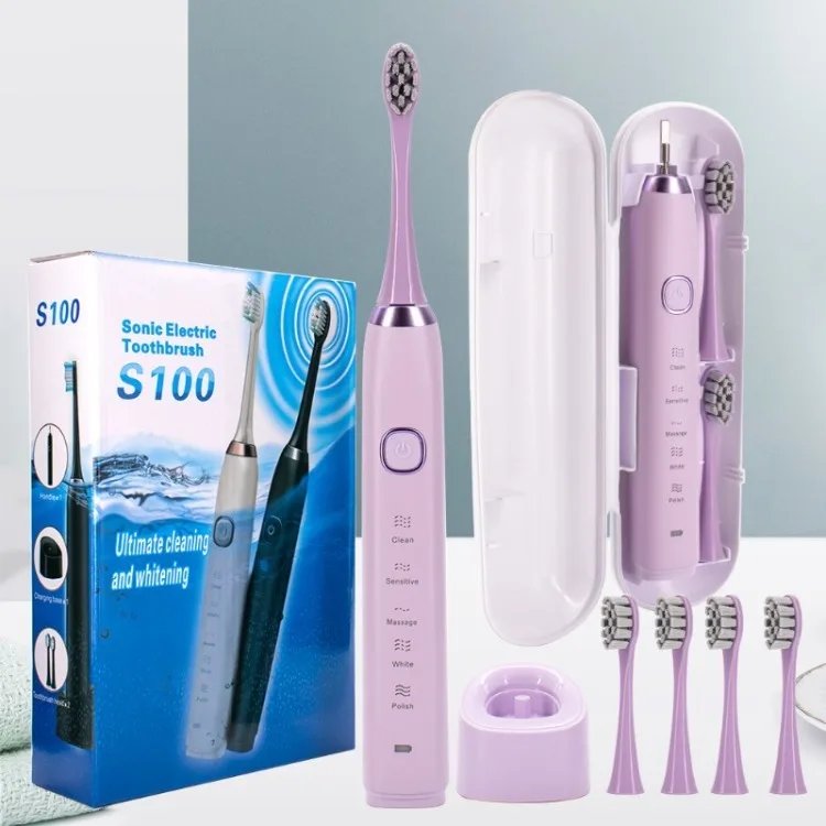 Sonic Electric Toothbrush Adults 8 Brush Heads 5 Modes USB Rechargeable IPX7 Waterproof Whitening Power Toothbrushes for Adults Sonic Electric Toothbrush Adults 8 Brush Heads 5 Modes USB Rechargeable IPX7 Waterproof Whitening Power Toothbrushes for Adults