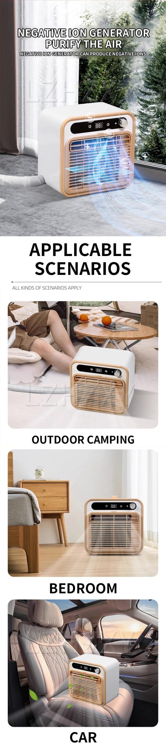1500W New Split Mobile Air Conditioner Portable Installation-free Camping Tent Air Conditioner Parking Air Conditioner