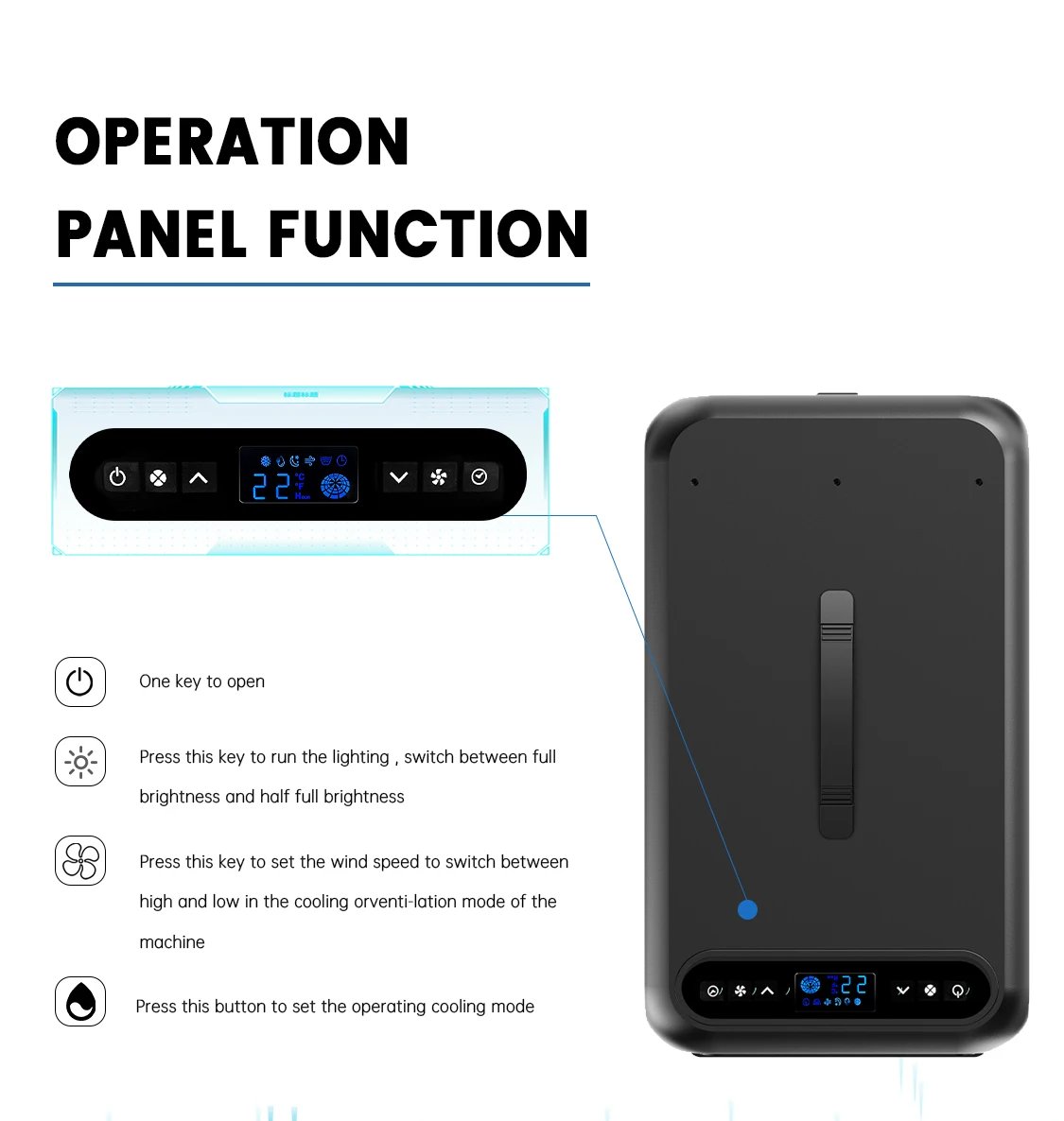 Air Conditioners with Inverter 12V,Portable Air Conditioning 2300Btu,Use Car,Home,Camping