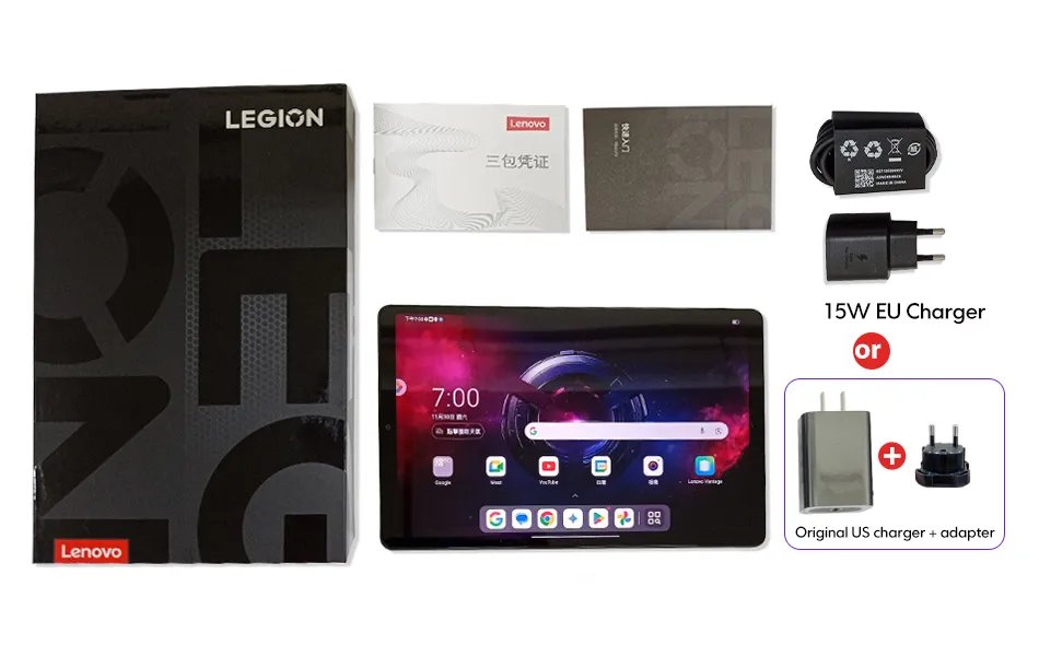 Global ROM Lenovo LEGION Y700 2025  Tablet Snapdragon 8 Gen 3 Octa Core 8.8 Inch 165Hz Display Android 6550mAh