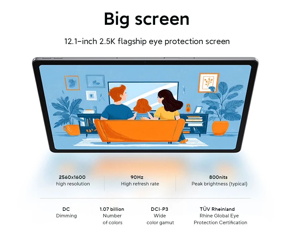 New Lenovo Xiaoxin Pad 12.1 2025 Tablet 12.1'' 90Hz Original CN version MediaTek Dimensity 6400 10200mAh 45W Charging Pad PC