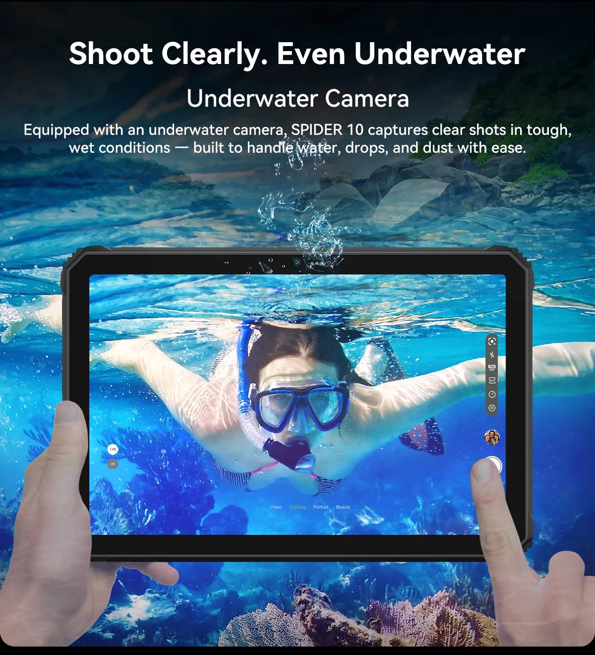 Blackview Oscal SPIDER 10 Rugged Tablet 20000mAh 11-inch HD+ IPS Display Octa-core 256GB 45W Android IP68&IP69K Outdoor Pad PC