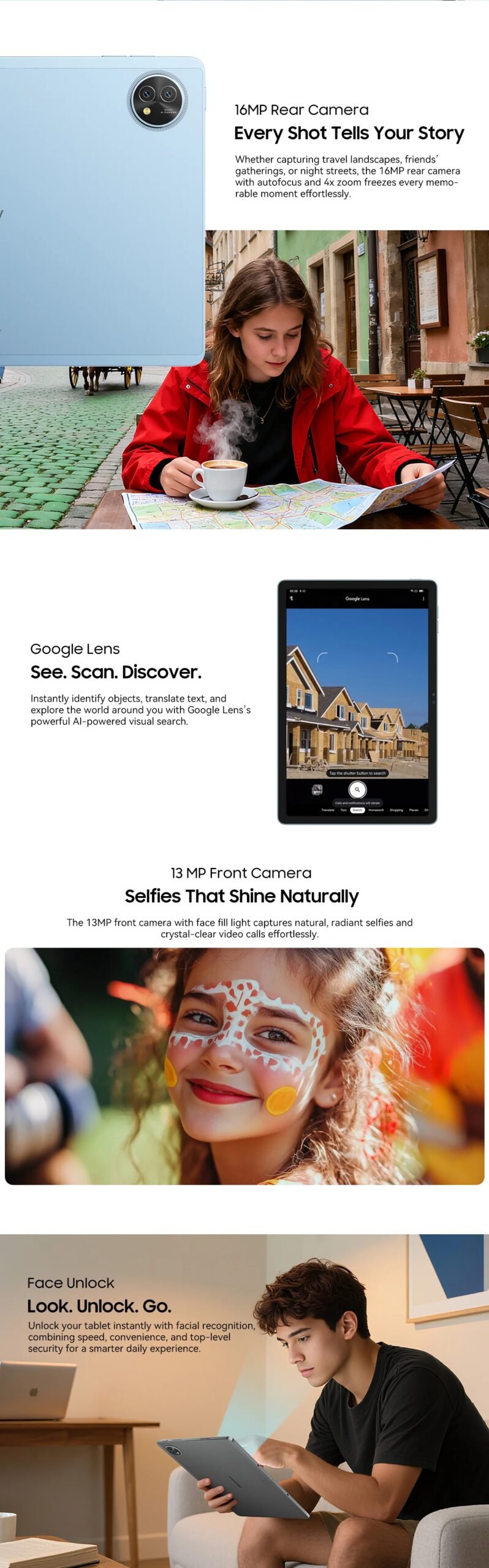 Blackview Zeno 10 5G AI Tablet 11-inch FHD+ 90Hz Display Quad Speakers 8800mAh Widevine L1  Android 15 Pad PC