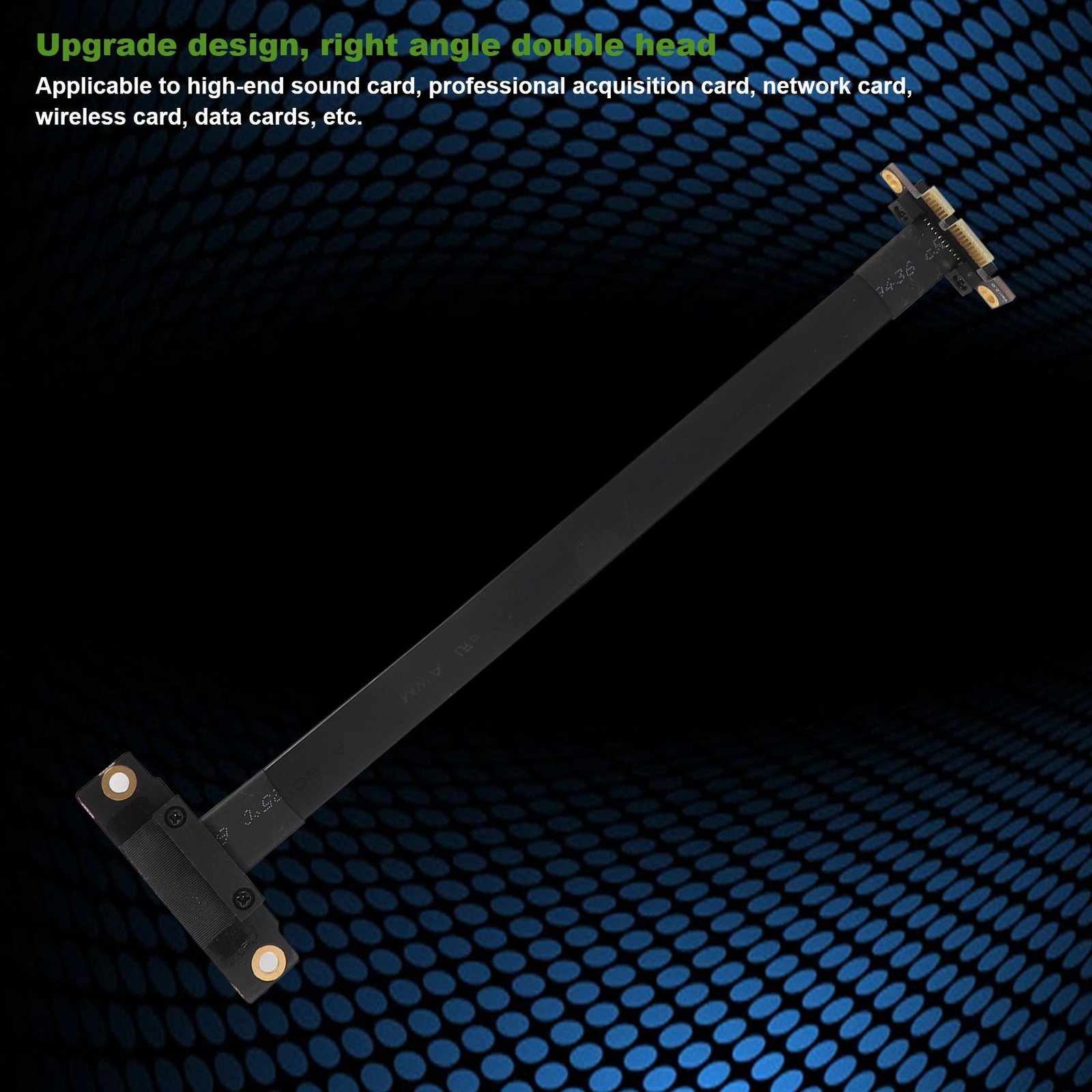 PCIE X1 Riser Cable Dual 90 Degree Right Angle PCIe 3.0 X1 to X1 Extension Cable 8Gbps PCI Express 1X Riser Card 20cm