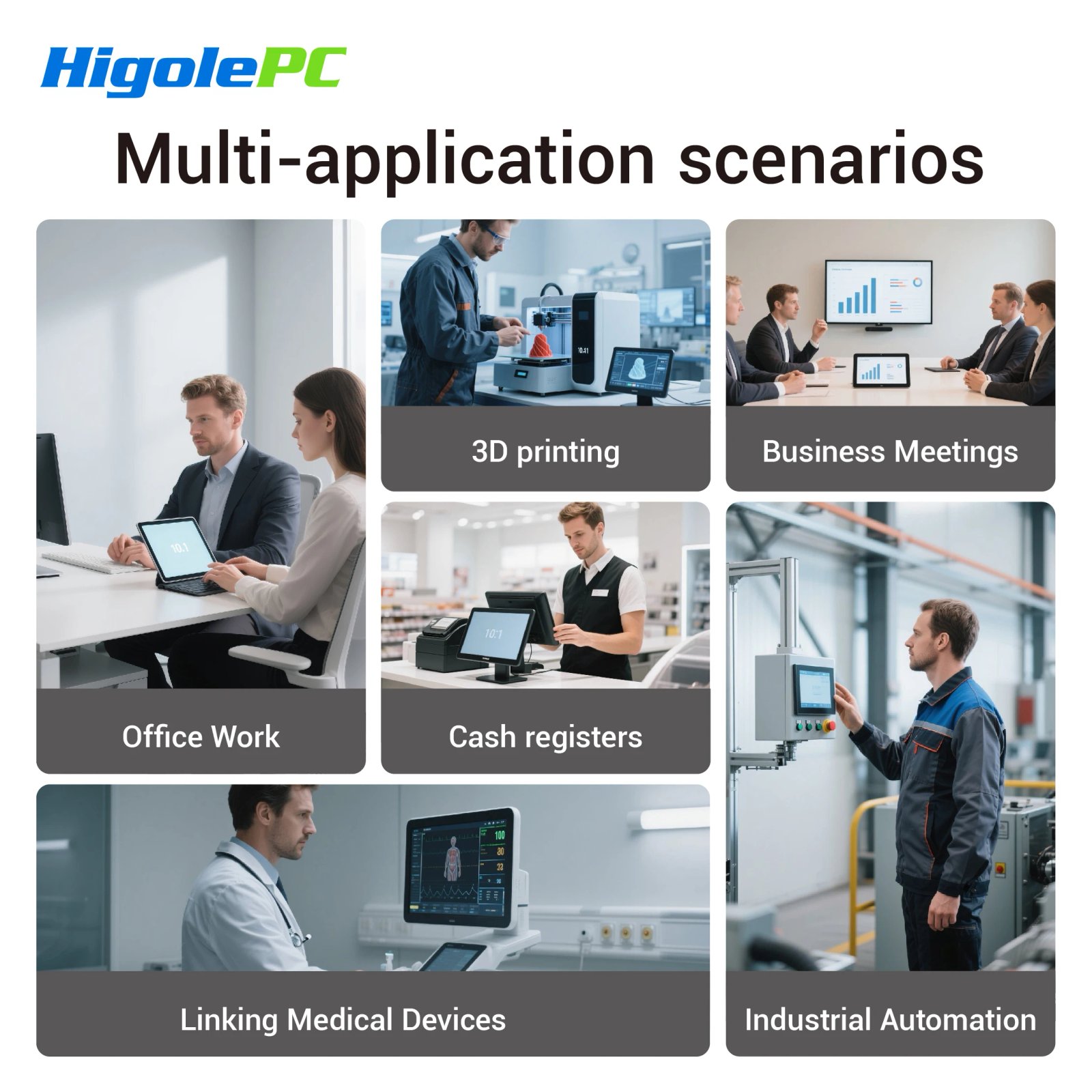Higole F11 Pro 11.6'' Mini Computers Intel N5100 Windows 11 WiFi5 8GB 128GB BT 4K HDMI RS-232 Laptop Desktop PC Fanless Mini PC