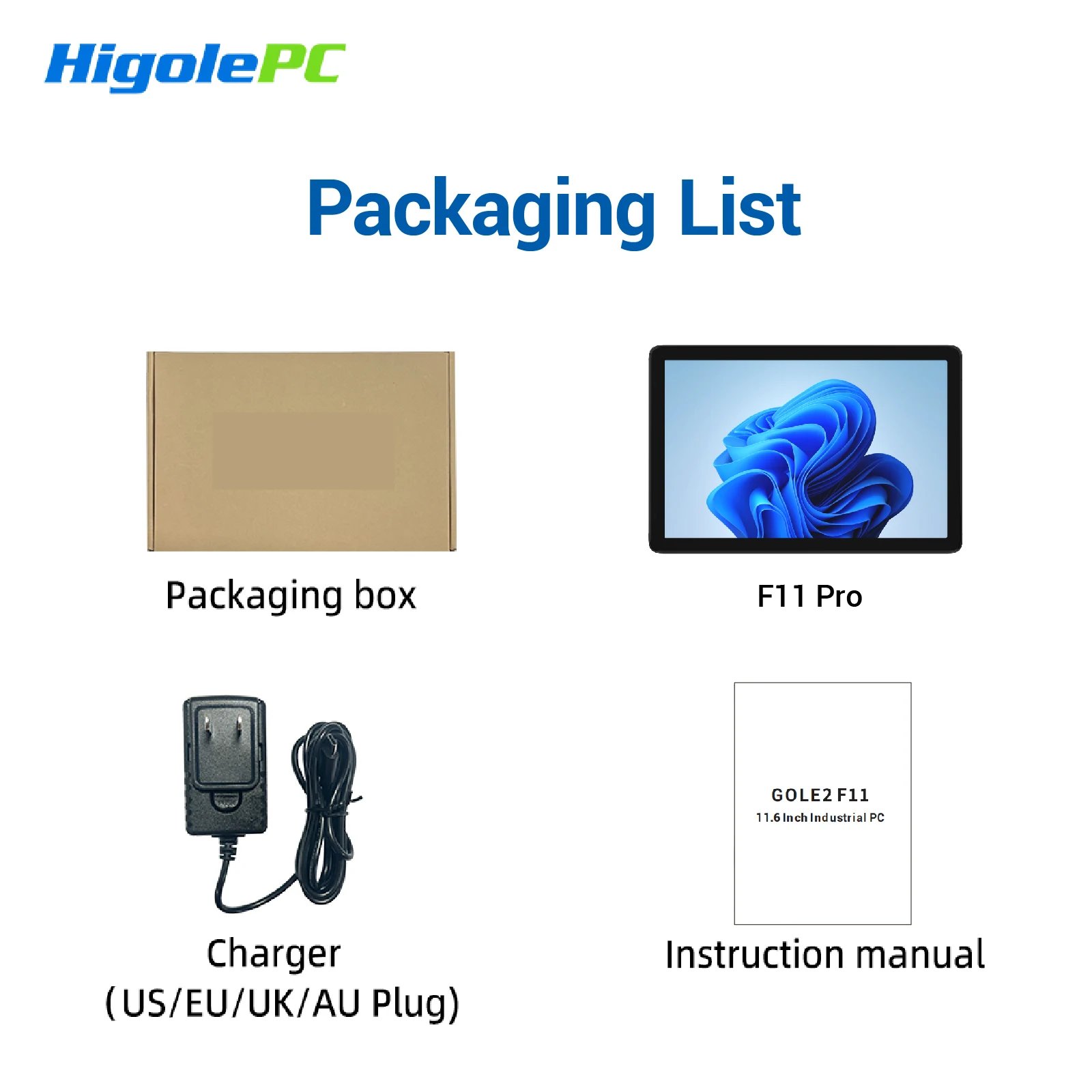Higole F11 Pro 11.6'' Mini Computers Intel N5100 Windows 11 WiFi5 8GB 128GB BT 4K HDMI RS-232 Laptop Desktop PC Fanless Mini PC