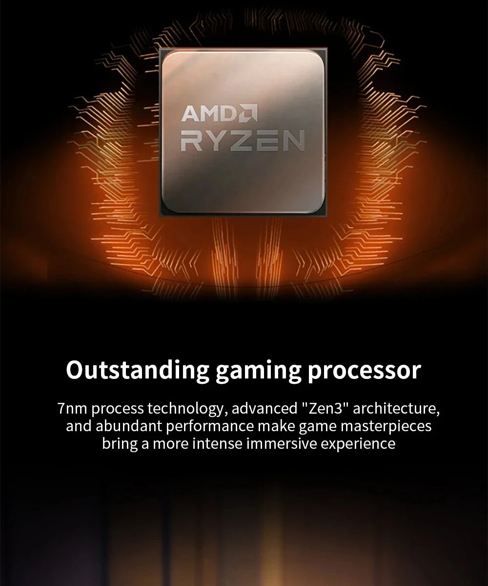 NEW AMD R7 5700X L3=32M 3.4GHz 8-Core 16-Thread Processor 65W Ryzen7 5700X 7NM DDR4 Socket AM4 but without fan