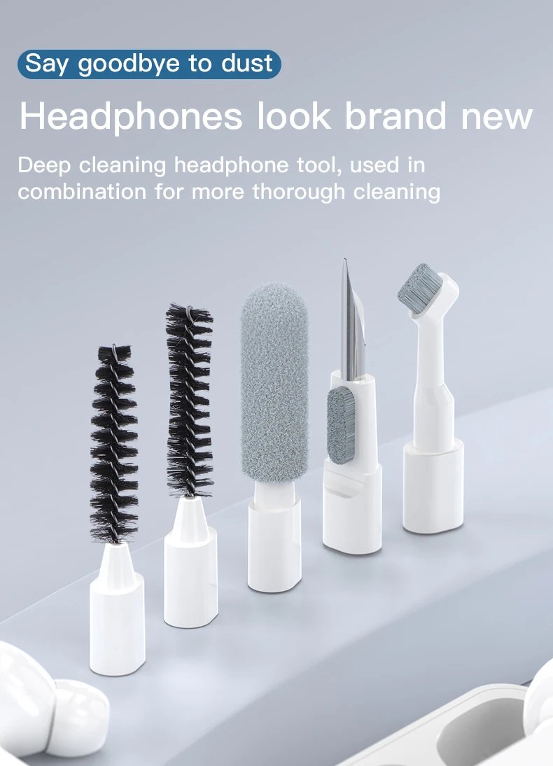 Black 22 in 1 Multi-Function Cleaning Kit for iPhone AirPods iPad Digital Camera PC Keyboard Phone Screen Headphones Tools Black 22 in 1 Multi-Function Cleaning Kit for iPhone AirPods iPad Digital Camera PC Keyboard Phone Screen Headphones Tools