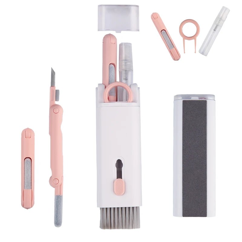 7 in 1 Computer Keyboard Cleaner Brush Kit Earphone Cleaning Pen For Headset Keyboard Cleaning Tools Cleaner Keycap Puller Kit 7 in 1 Computer Keyboard Cleaner Brush Kit Earphone Cleaning Pen For Headset Keyboard Cleaning Tools Cleaner Keycap Puller Kit